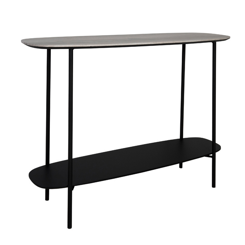 JF1230KD-X3+MB Console table combination of white oak and black