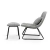 KD Design Linen Fabric Metal Leg large Living Room Chair Leisure Chair