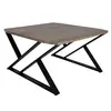 JF1220KD-X2 Coffee table combination of taupe brown pine and black