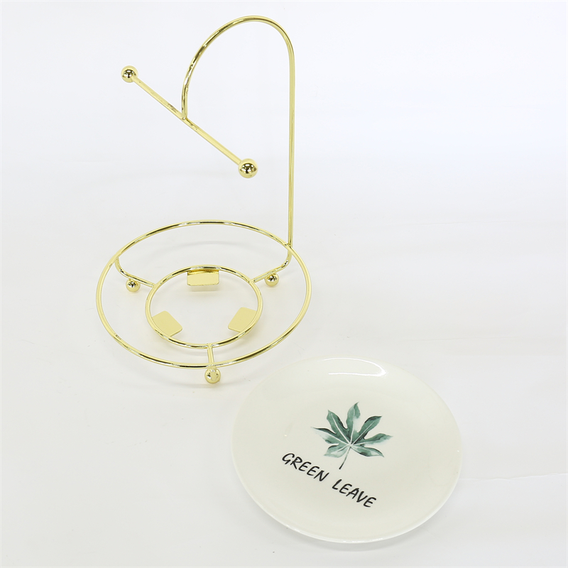 Storage Rack With Marble Pattern Jewelry Tray Base Jewelry Rack