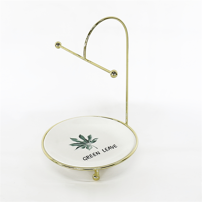 Storage Rack With Marble Pattern Jewelry Tray Base Jewelry Rack