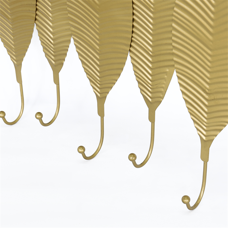 leaf shape decoration wall hook for living room