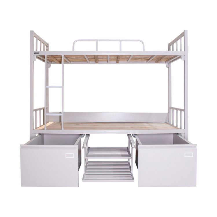 Used School Furniture Library Office White Metal Furniture Bunk Bed