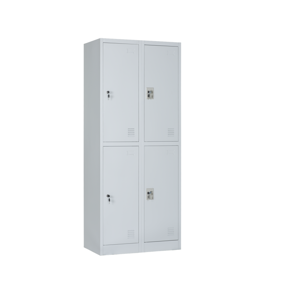 Lockable Clothes Storage Lockers Knock-Down 4 Doors Metal Locker ...