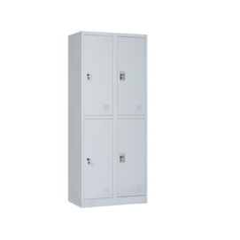 Lockable Clothes Storage Lockers Knock-Down 4 Doors Metal Locker