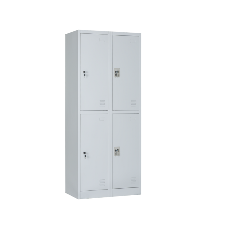 Lockable Clothes Storage Lockers Knock-Down 4 Doors Metal Locker