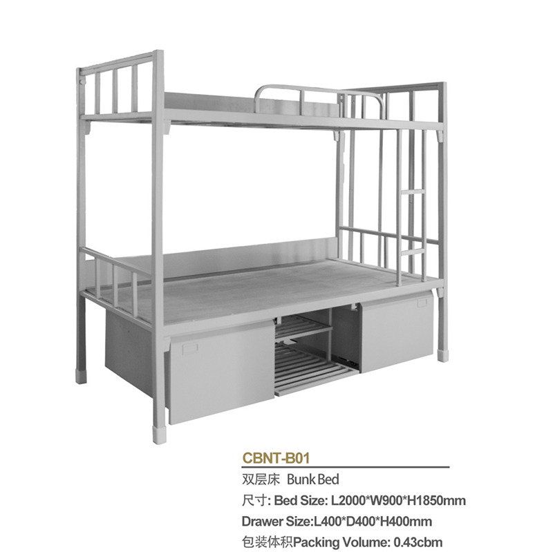 Used School Furniture Library Office White Metal Furniture Bunk Bed