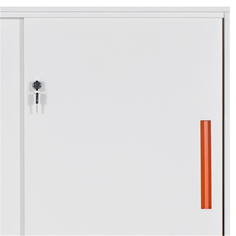 Narrow Edge Fashion Design Flat Pack Cabinet Metal Kitchen Sliding Door Cabinet