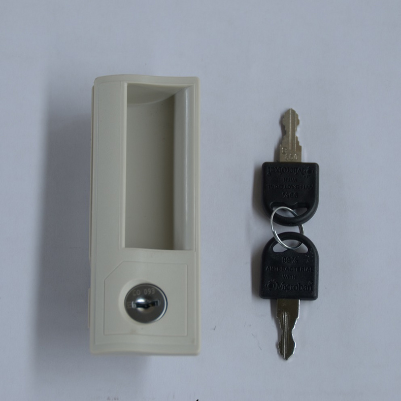 Metal cabinet handle lock