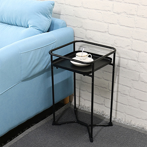 Square Iron Metal Plant Rack Flower Sofa Side Table Flower Display Stand