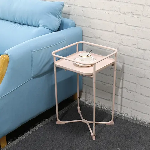 Small Metal Tray End Table Sofa Table Accent Side Table