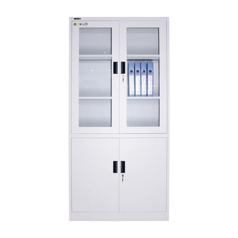 Metal and Glass Cabinets Lockable Cabinet with Door