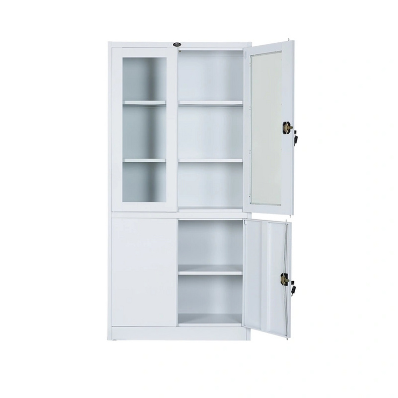 Metal and Glass Cabinets Lockable Cabinet with Door