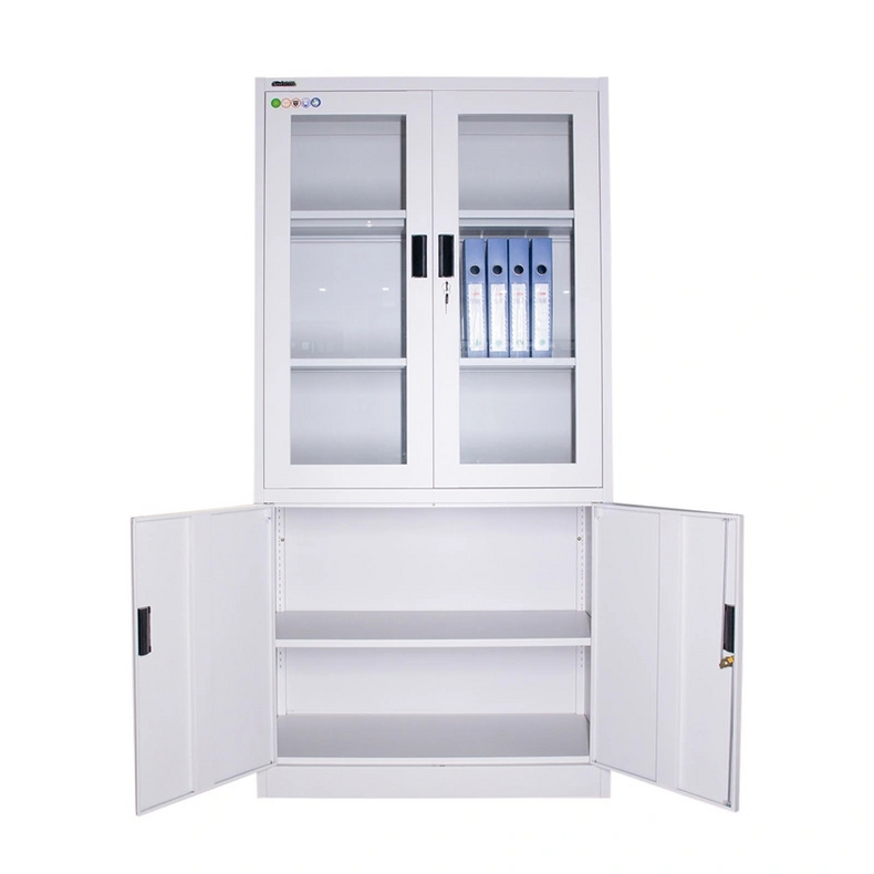 Metal and Glass Cabinets Lockable Cabinet with Door