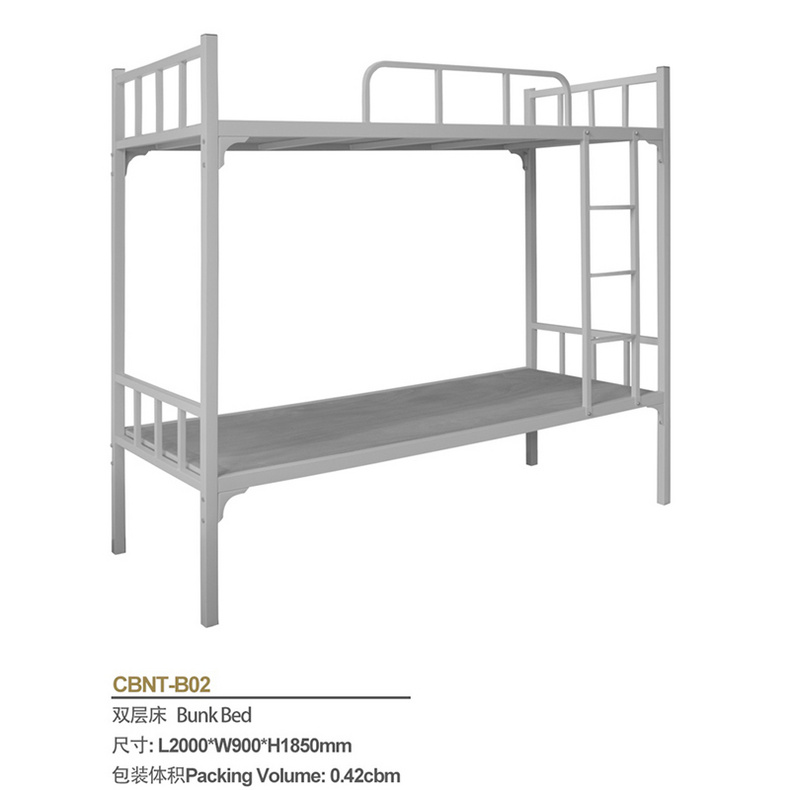High Quality Steel Plate University Student Dormitory Metal Bunk Bed