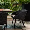 Vada Outdoor Twisted Wicker Dining Set