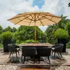 Vada Outdoor Twisted Wicker Dining Set