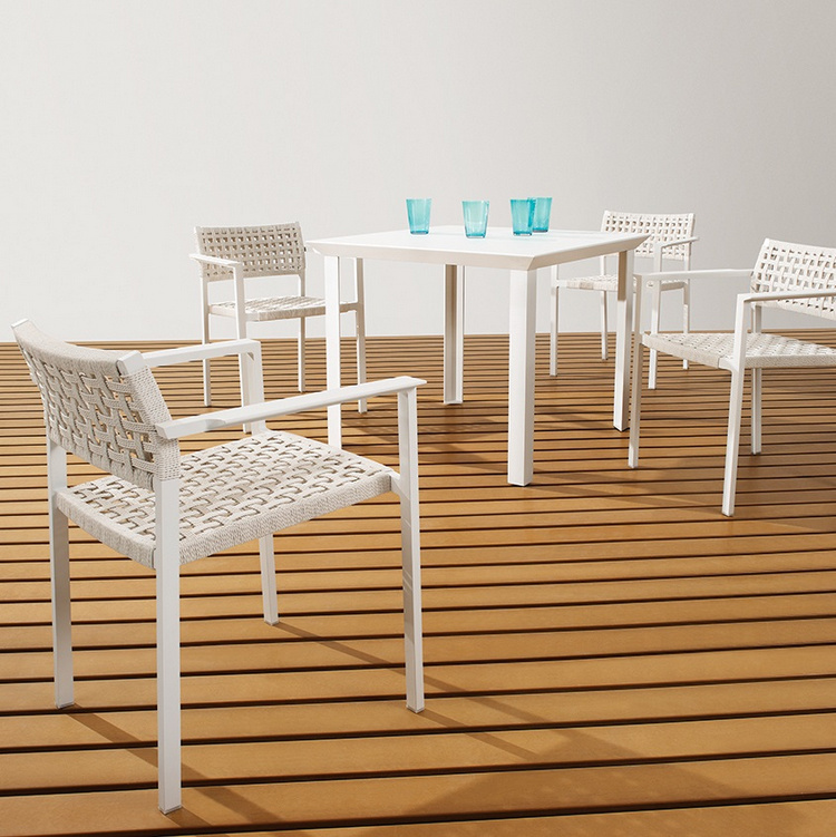 Soleil Square Aluminum Dining Set