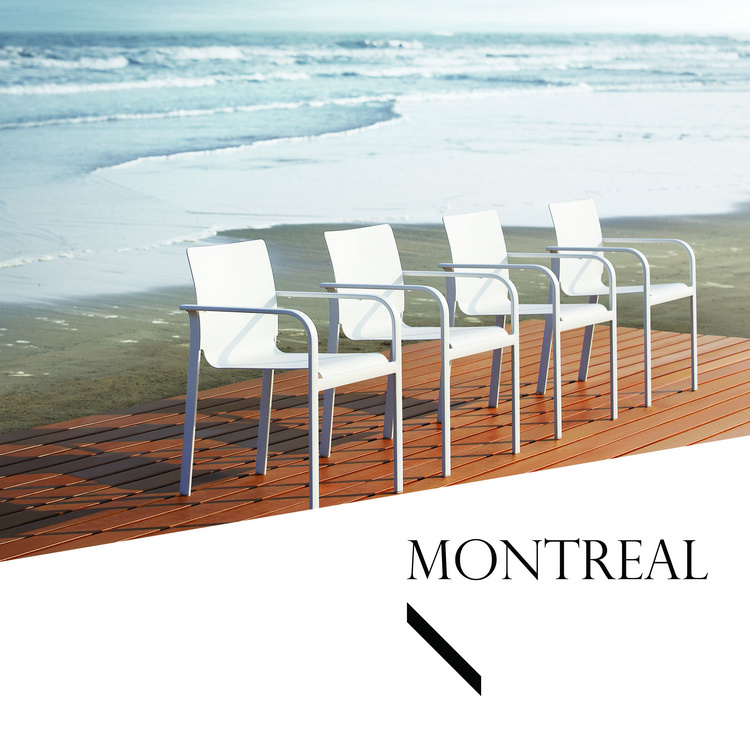 Montreal Rectangular Aluminum Dining Set