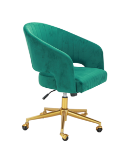 Modern steel upholstered armrest home office chair