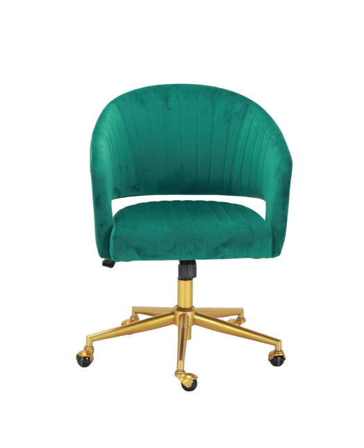 Modern steel upholstered armrest home office chair