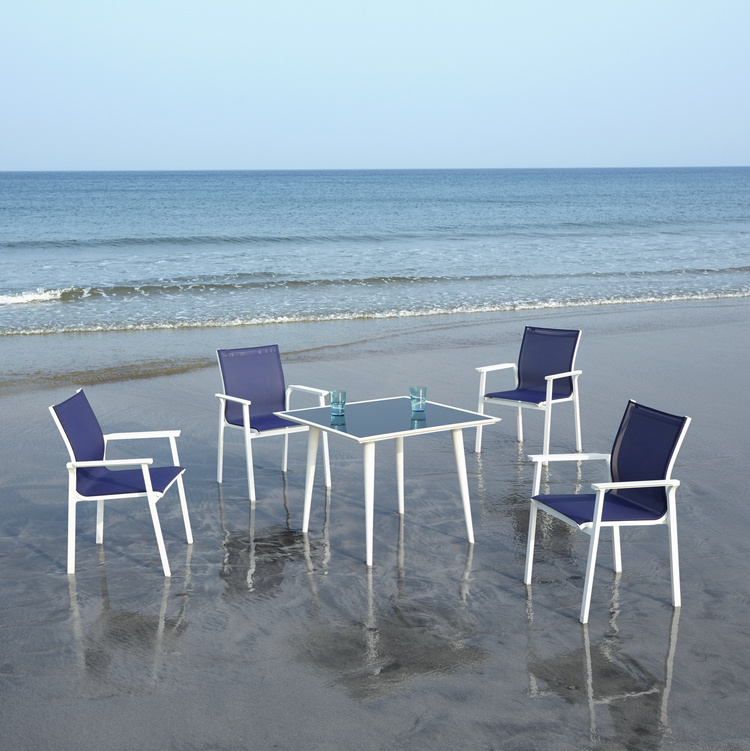 Ocean Aluminum and Textilene Dining Set