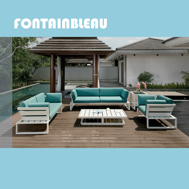 Fontainbleau  Garden Aluminum Sofa Set