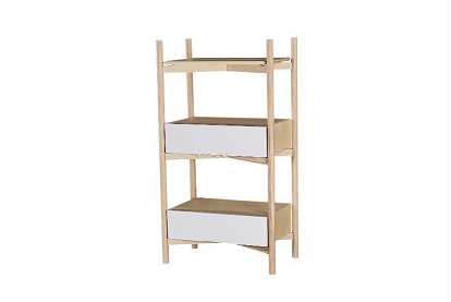 Functional Wood Storage Shelf