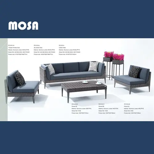 Mosa Dual-purpose Wicker Sofa Set