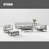 Atura Aluminum Piping Sofa Set