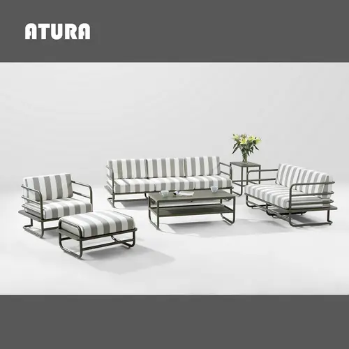 Atura Aluminum Piping Sofa Set