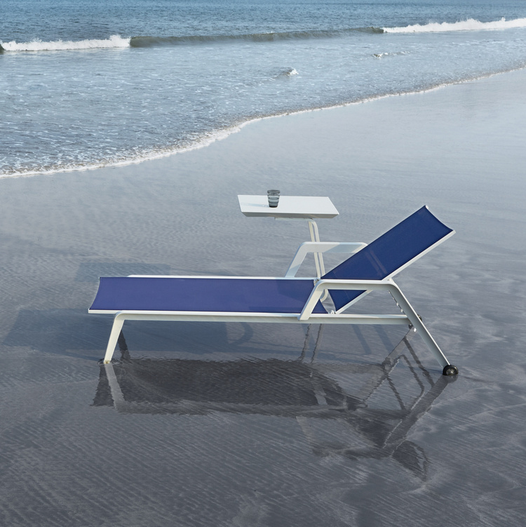 Alpes Aluminum Frame Textilene Chaise Lounge