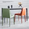 saddle leather dining chair