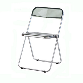 clear plastic folding chair