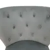 Grey Velvet Chair with Metal leg for Living Dining Room
