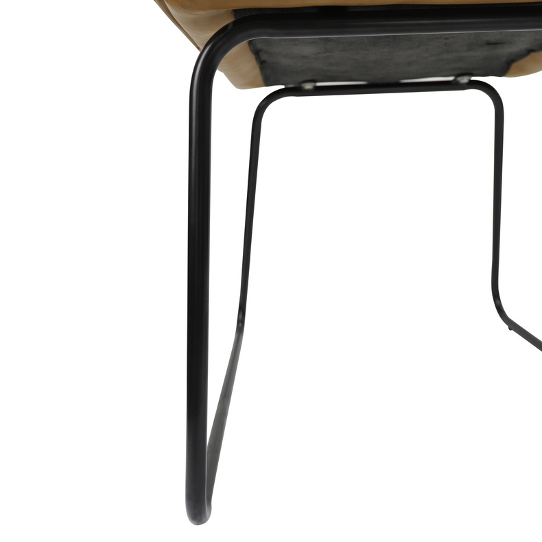 PU Dining Chair with Metal leg for dining room or living room