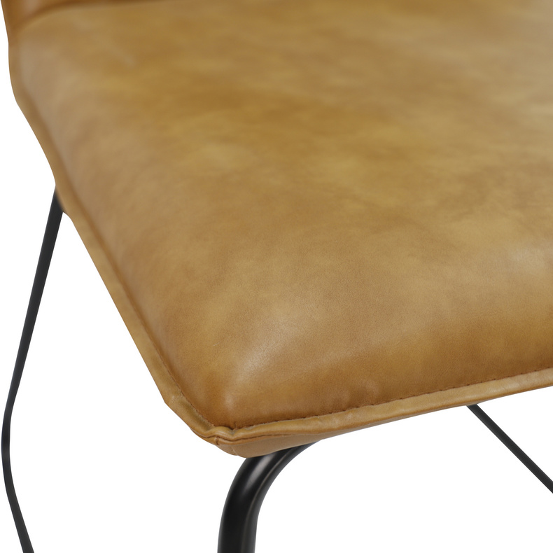 PU Dining Chair with Metal leg for dining room or living room