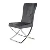 stainless steel velvet dining chair