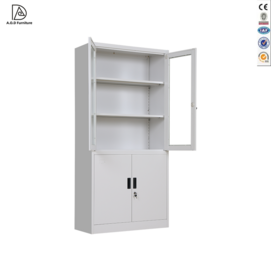 Glass door steel cupboard