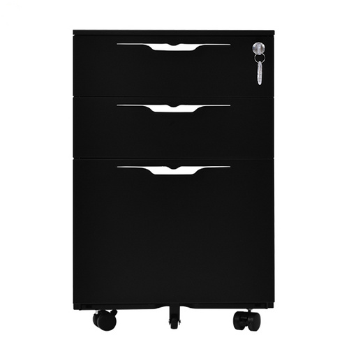 A4 Filing Steel Cabinet 3 Drawers Mobile Pedestal