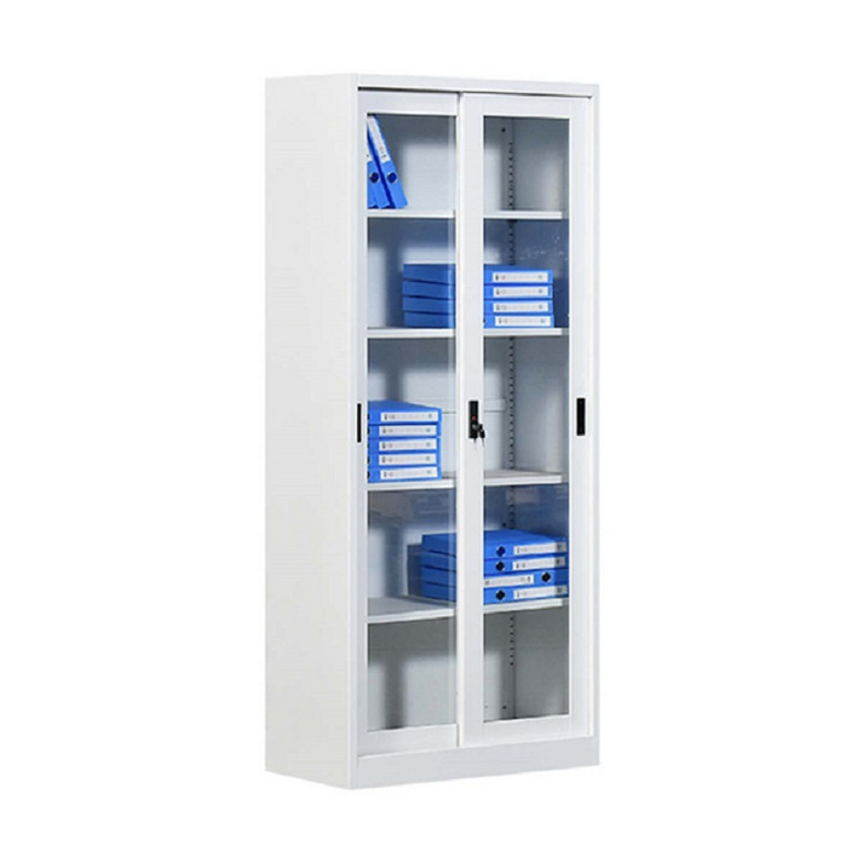 Competitive price 2 Glass door steel cupboard