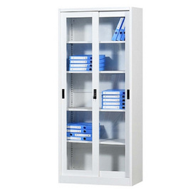 Competitive price 2 Glass door steel cupboard