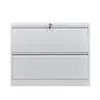 2 Drawers Lateral  Metal Wide Drawer Storage Filing Cabinet