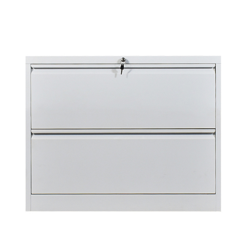 2 Drawers Lateral  Metal Wide Drawer Storage Filing Cabinet