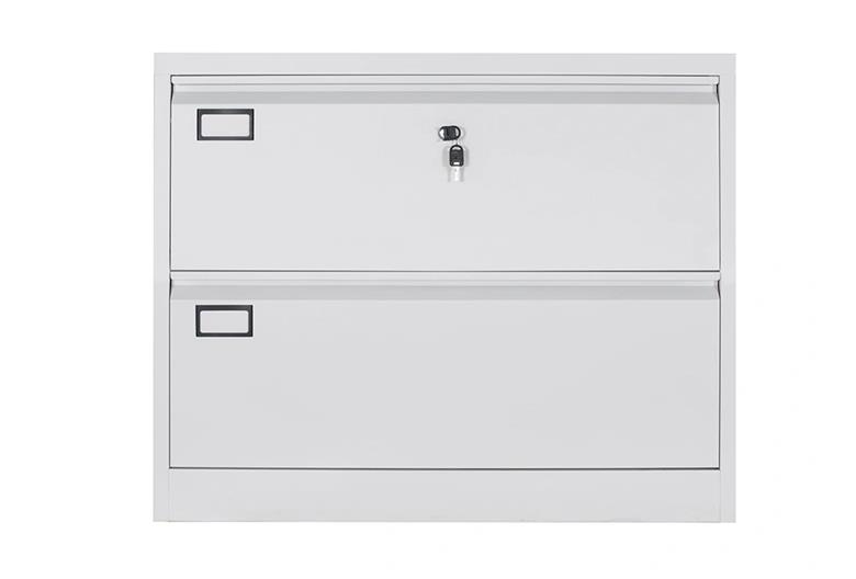 2 Drawers Lateral  Metal Wide Drawer Storage Filing Cabinet