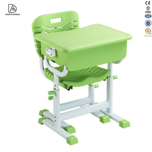 Affordable Metal-Framed Children School Desk and Chairs for Primary to Middle School