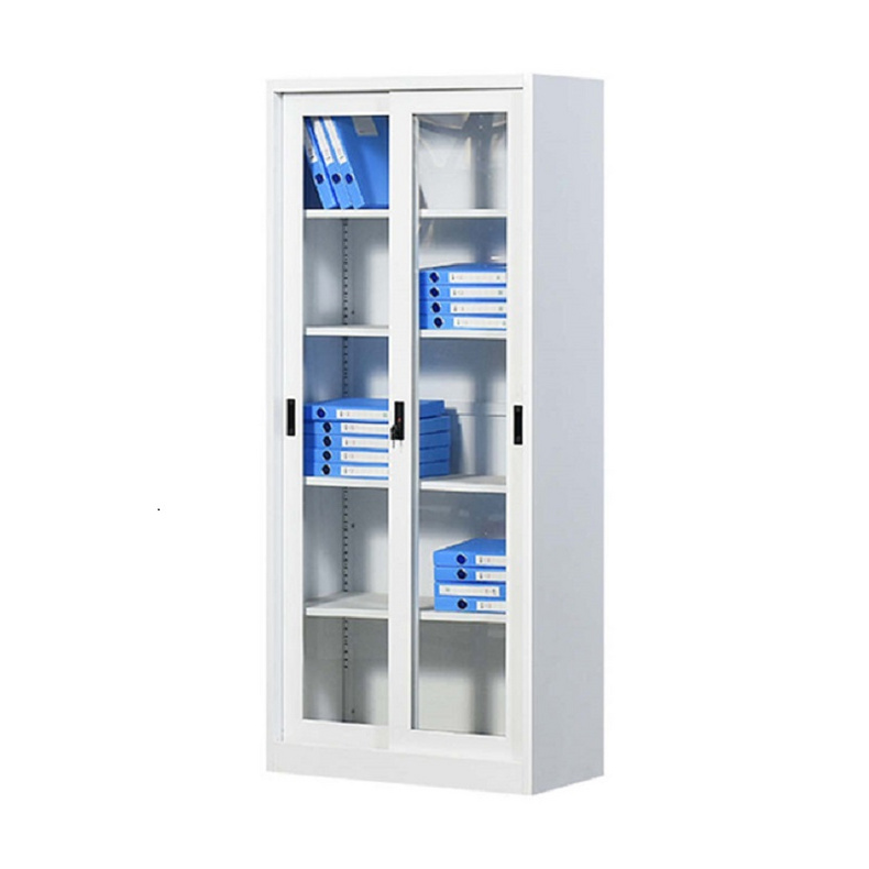 Competitive price 2 Glass door steel cupboard