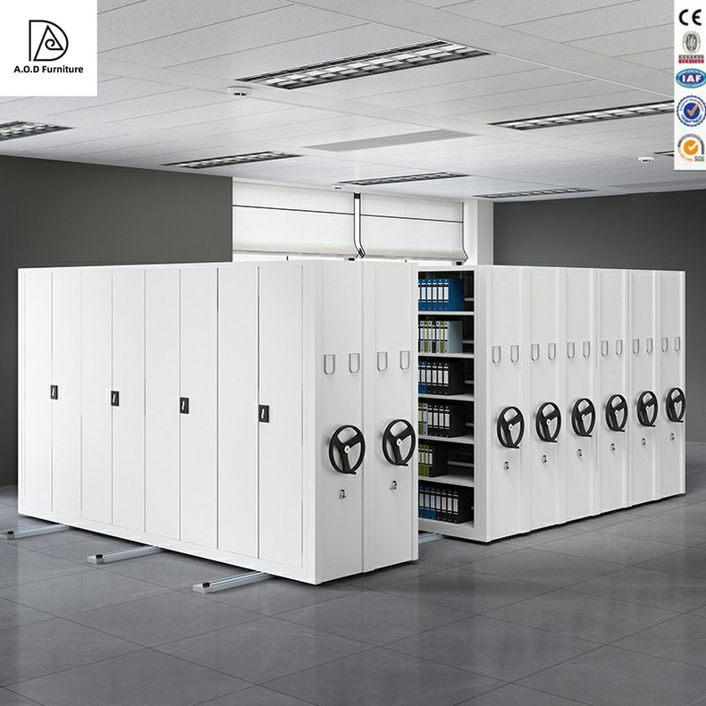 Mobile Compactor Shlving System Libray Storage Cabinet