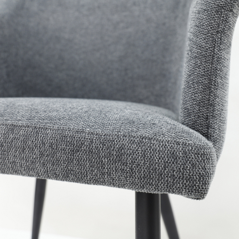 Classic Grey Linen chair for dining or living room