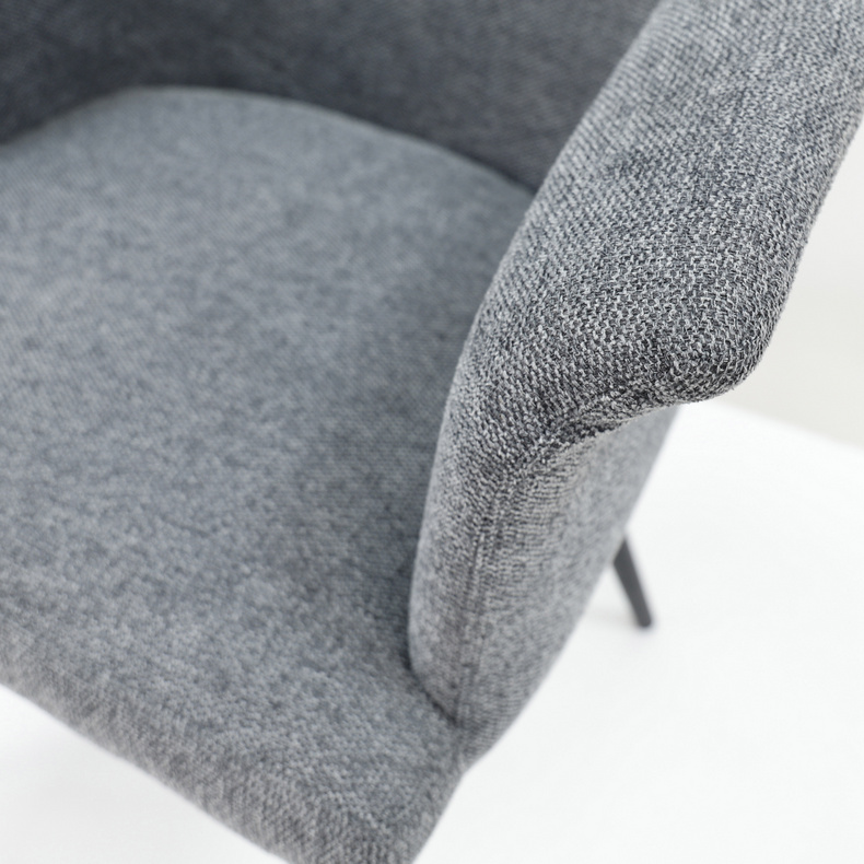 Classic Grey Linen chair for dining or living room